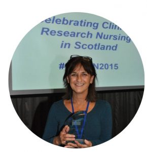 Judy Coyle is Awarded Research Nurse of the Year by the Scottish Research Nurses and Co-Ordinators Conference